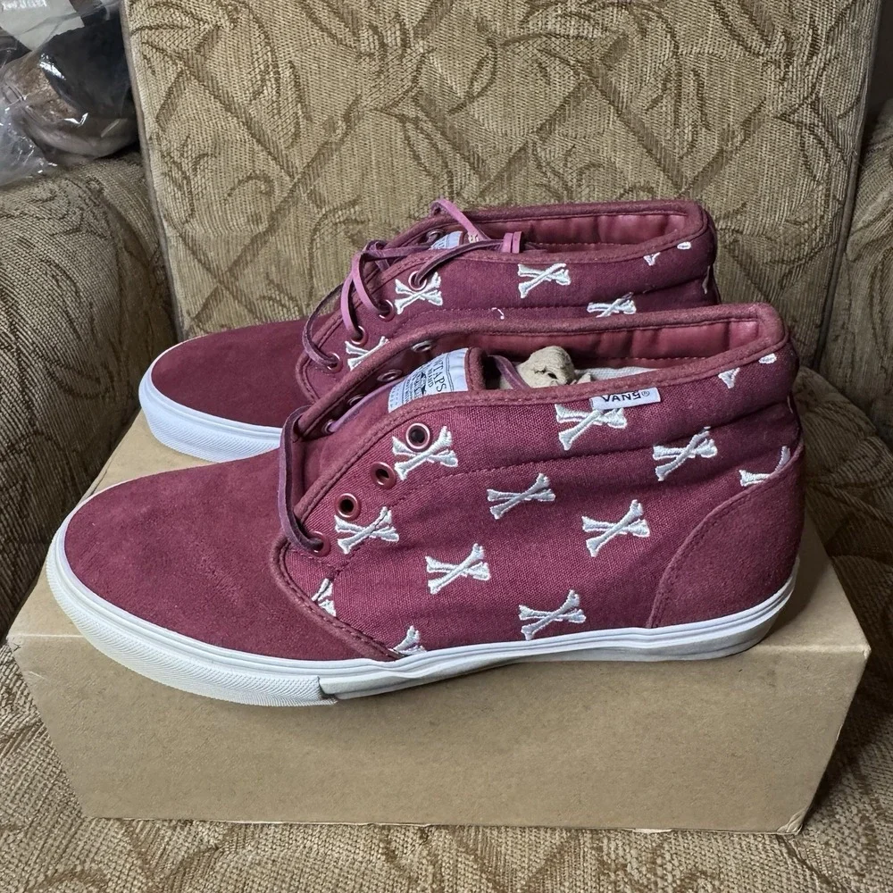 RARE VANS Chukka 59 S WTAPS Bones Cordovan Burgundy Size 9.5 Boot Syndicate VNDS